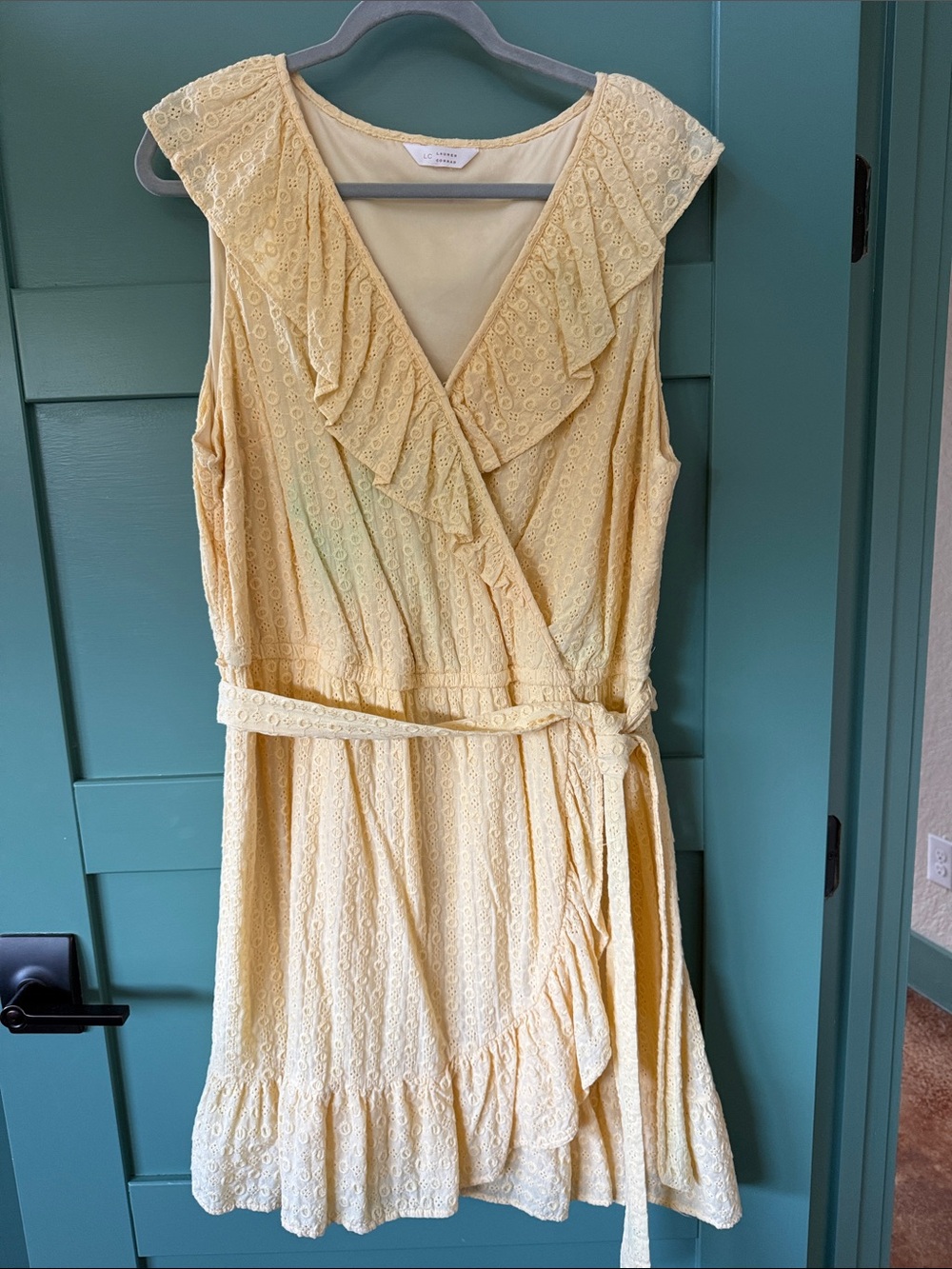 LC Lauren Conrad Pale Yellow Dress